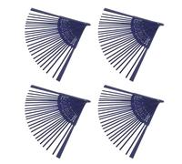Housoutil Cadre D’éventail à Main Pliant en Bois, Lot de 4 Pièces DIY | Armature Éventail, Fabrication Décorative Orientale, Format 8, 3 Pouces, Léger et Portable, pour Extérieur et Fête