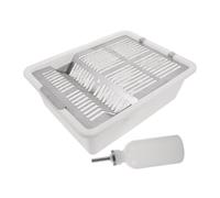 Housoutil Cage à Souris de Laboratoire et Bouteille Renforcée avec | PP Épaissi, Grille Galvanisée, pour Petits Animaux et Milieux Universitaires, Entretien Simple, Usage de Recherche