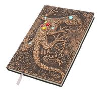 Housoutil Cahier Cuir avec Journal de Prise de Notes Vintage pour Bureau et Conférences Rouge Cuivré