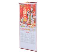 Housoutil Calendrier Suspendu Mural 2025 Année du Serpent en Papier Impression Claire et Corde Suspendre, Design Multifonctionnel pour Bureau et Décoration