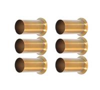 Housoutil Candle Socket Sleeve Covers 6pcs Fer Metal With Drip Edge Design For Ceiling Lamp Lighting Accessories Suitable For Elegant European Style Banquets