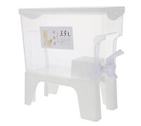 Housoutil Carafe à Eau Froide 3,5 L Blanche Grosse Capacité, Distributeur de Boissons pour Réfrigérateur Robinet, Pot D'eau Froide D'été la Cuisine et Service de Boissons