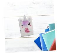 Housoutil Carnet Licorne Peluche Portable avec Stylo Journal Diy Créatif Furry pour Filles Adolescents Femmes Carnet et Scrapbooking pour Voyage Travail
