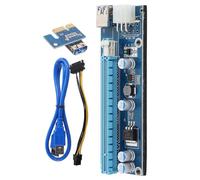 Housoutil Carte Graphique Externe Pci-E pour Ordinateur Portable Câble USB 60 CM Adaptateur Mini Pci-E vers Pci-E X16 Extension GPU Externe Bleu Accessoire Informatique pour Gaming et