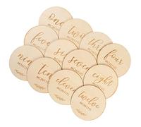 Housoutil Cartes Anniversaire Mensuelles pour Cartes Commémoratives de Suivi de Croissance Accessoires Photo Délicats