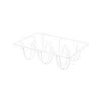 Housoutil casier à oeufs en fer rangement pour œufs stockage d'œufs support d'œufs de table Titulaire petit frigo bacs de réfrigérateur porte-oeufs en métal porte-oeufs en fil de fer blanche