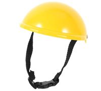 Housoutil Casque de Chat et Chapeau de Chiot en Plastique Jaune Sangle Réglable, Facile à Porter, Style Simple et Généreux, Sécurité Extérieure des Animaux