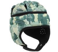 Housoutil Casque de Football pour Garçon et Filles Camouflé Vert, Casque de Rugby Ajustable Léger Ventilation, Protection Les Impacts pour Sports D’équipe, Gardien de But et Activités