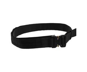 Housoutil Ceinture et Points d'attache Intégrés Noir en Nylon Double Couche avec Fermeture Auto-agrippante pour Pochettes, pour Tir Sportif et Activités Intenses