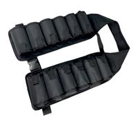 Housoutil Ceinture Porte-bières Noire Multifonctions 12 Emplacements Ajustable pour Canettes et Bouteilles, Paquet Banane Léger Résistant, Camping, Randonnée et Festivals