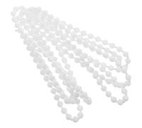 Housoutil Chaîne de Perles en Plastique Blanc pour Stores Enrouleurs, Cordelette Résistante à l'usure, Facile à Utiliser, Design Simple et Élégant pour Bureau et Chambre