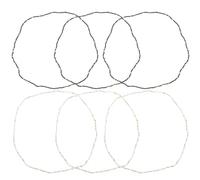 Housoutil Chaîne de Taille Élastique Design Unique et Confort 6 Pièces en Perles de Verre Résistante à L'usure pour Femmes et Adolescentes pour Fêtes D'été Plage