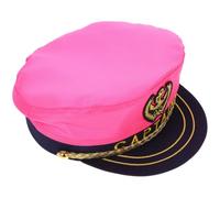 Housoutil Chapeau de Capitaine de Bateau pour Adulte en Polyester Réglable 58cm, Accessoire de Costume Marin pour Cosplay et Fêtes Nautiques