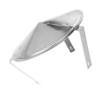 Housoutil Chapeau de Cheminée en Acier Inoxydable Anti-Pluie Forme Champignon Protection Ventilation Toiture Accessoire Solide pour Poêles et Cheminées Montage sans Outil Résistant au