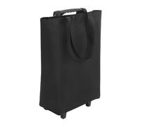 Housoutil Chariot Utilitaire Pliable à Roulettes avec Poignée Télescopique, Petit Chariot D'épicerie Portable en Plastique et Acier Carbone, Usage Quotidien Transport