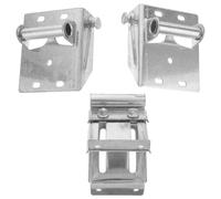 Housoutil Charnières de Porte de Garage en Fer Argenté 3pcs Résistance aux Intempéries Bruit pour Support Latéral et Rouleau de Porte de Garage