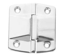 Housoutil Charnières Robustes pour Boîte à Outils 6 Pièces en Fer Argenté, Fonction Fixation Solide, Installation Facile, Adaptées pour Couvercle de Boîte en Bois et Meuble