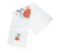 Housoutil Chiffon Anti-poussière Pour Machine à Laver Étendoir à Vaisselle Au-dessus De L'évier Couler Accessoires De Réfrigérateur Tuyau Couverture De Fours à Micro-ondes Blanche Polyester