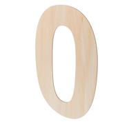 Housoutil Chiffre Zéro Bois pour Plaque Décorative de Naissance Chiffres Photo Bois Vierge pour Anniversaire