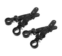 Housoutil Clip de Fixation Haute Résistance Noir en Plastique Garde-Boue Vélo 4pcs pour Vélo de Montagne et Pliant