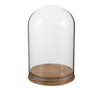 Housoutil Cloche en Verre de Cloche pour Fleurs Préservées, Protection Complète et Design Léger, pour Décoration de Table D'appoint à Thanksgiving