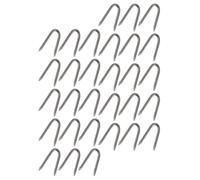 Housoutil Clous en U en Fer 140 Pcs - Agrafes pour Clôtures de Jardin, Fixation Grillage Poules et Treillis Métallique, Piquets Robustes pour Maintien et Installation Rapide des Clôtures