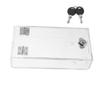 Housoutil Coffret de Rangement pour Téléphone Portable Transparent Verrouillage 2 Clés et Facile à Transporter pour Garçon et Filles et Adultes Bureau et École