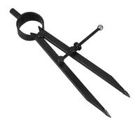 Housoutil Compas en Métal Noir pour Atelier de Métallurgie, Outil de Traçage Précis Grosse Adaptabilité et Facile à Ranger pour Travaux sur Métal et Pierre