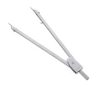 Housoutil Compas et Bras Renforcés en Fer Argenté Structure à Ressort de Dessin Technique Pointes Métalliques Trempées pour Dessin de Haute Précision en Ingénierie