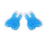 Housoutil Compresses Chaudes/Froides Réutilisables Lot de 2 Poches de Glace en Billes pour Soins Dentaires et Traitements Esthétiques, Adaptées aux Yeux et Cou Bleu