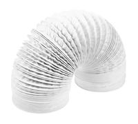 Housoutil Conduit d'aération tuyau d'arrosage air ventilateur conditionneur pompe gaine chauffage pipette tuyau de drainage tuyau de poêle échappement de poêle feuille d'aluminium blanche