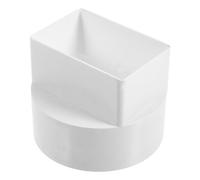 Housoutil Connecteur Abs pour Écoulement D'eau de Pluie Beige, Déviateur pour Gouttière, Protège la Maison et Canalise L'eau, Adapté Villa et Domicile