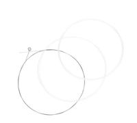 Housoutil Corde de Balalaïka en Nylon Blanc 3pcs Solide Son Doux pour Remplacement D'anciennes Cordes Instrument de Musique Balalaïka