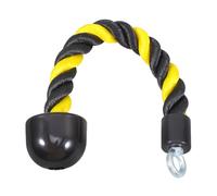 Housoutil Corde de Tirage Bas 38 CM pour Biceps, Accessoire de Gym en Nylon Haute Résistance, Poignée Simple pour Entraînement Musculation et Fitness