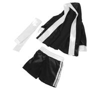 Housoutil Costume de Boxe Design Créatif Confortable en Fibre Synthétique Bébé Noir et Style Boxe Ludique pour Séance Photo et Shower pour Filles et Tout-petits
