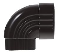 Housoutil Coude de Descente de Gouttière en Aluminium Brossé 90° Raccord Carré, Étanchéité Renforcée pour Système d'Évacuation d'Eau Pluviale Domestique