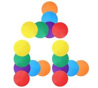 Housoutil Coupe du Monde 18pcs Marqueurs de Points Flexibles en TPR, Tapis Rond pour Sol et Tapis, Support pour Équipements D'éducation Physique et Sports D'équipe