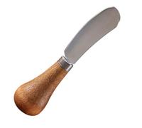 Housoutil Coupe-fromage Multifonction en Acier Inoxydable Racloir à Beurre en Bois, Outil Portable pour Servir Fromage et Épandre Confiture Lors de Dîners