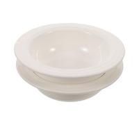 Housoutil Coupelles en Céramique Blanches Solide et Décoratives de Chapeau 2pcs Compatibles Fondants Parfumés et Huiles Essentielles pour Brûleur à Cire