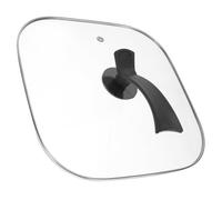 Housoutil Couvercle Carré en Verre 30 CM pour Casserole Électrique Multifonction Accessoire Ménager Résistant Compatible Cuisson Quotidienne Cuisine Domestique