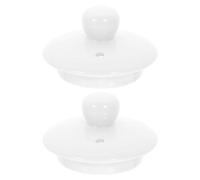 Housoutil Couvercle en Céramique pour Tasse à Thé 3X3Cm Accessoire de Service à Thé 2 Pièces pour Maintien Température et Infusion Optimale