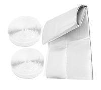 Housoutil Couverture D'évent De Grenier Évent De Retour Couvercle De Ventilation Gâble Isolation Des Combles Plinthe Porte Couvercle De Joint D'obturateur De Ventilateur Blanche Aluminium