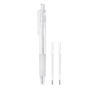 Housoutil Crayon à Sourcils Imperméable Blanc en Plastique Pointe de 1mm pour Débutants, Facile à Tracer des Lignes Précises pour Maquillage et Tatouage des Sourcils