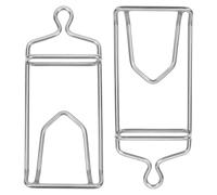 Housoutil Crochets à Viande Installation Facile 2pcs en Acier Inoxydable Accessoires Solide pour Transformation de Viande pour Poulet et Canard pour Barbecue et Abattoir