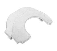 Housoutil Crochets de Sécurité Accessoires Robustes pour Échafaudages en Acier Argenté, 2pcs, Compatibles Universellement pour Supports de Planches en Rénovation et Montage D’échafaudage