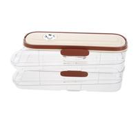 Housoutil Distributeur à Œufs pour Réfrigérateur, Boîte de Conservation en Plastique, 2 Niveaux, Type Coulissant, Rangement Latéral Cuisine et Maison