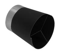 Housoutil Distributeur de Pailles Multifonction Noir à 3 Compartiments en Matériau Sûr Porte-Ustensiles Cuisine Compact pour Pailles Agitateurs et Cuillères Rangement Réutilisable