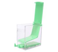 Housoutil Distributeur Vert Compact de Rouleau de Coton en Plastique Portable avec Design Press-on, pour Rangement Organisé les Foyers