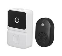Housoutil Doorbell Wireless Rechargeable with Adjustable Volume Cordless Modern Security Chime for Home School Office Real Visitor Alerts and Battery