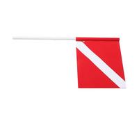 Housoutil Drapeau en Tissu Résistant Rouge et Blanc de Plongée en de Signalisation pour Bateaux et Bouées Flottantes, pour Activités Aquatiques en Groupe